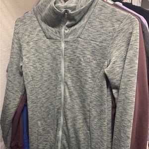 Columbia Heathered Gray Zip-Up Jacket